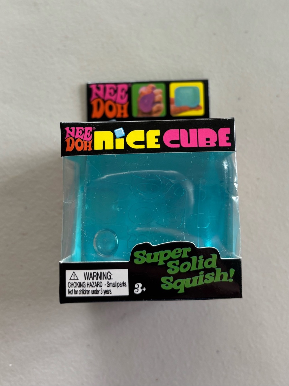 NeeDoh Nice Cube Super Solid Squish - Blue